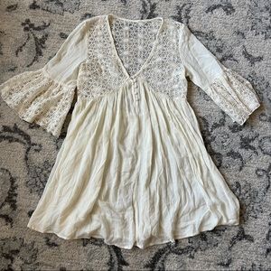 Sheer White Tunic Dress 🕊